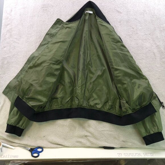 Zeagoo Mens Bomber Jacket Sz XL Full Zip Outerwear Classic Green Casual Outdoors - Picture 13 of 13